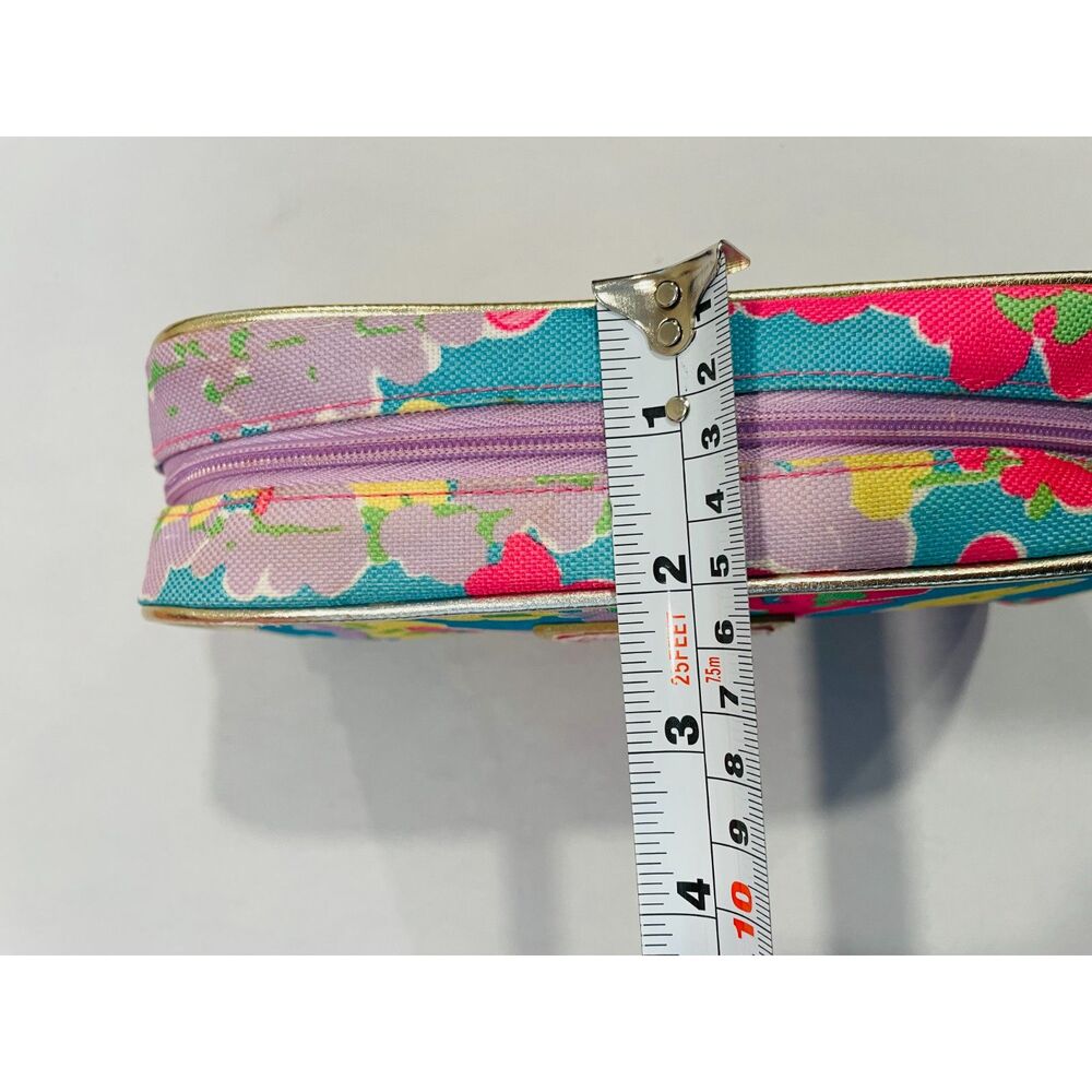 ~ Lilly Pulitzer Makeup Bag Snapdragon Floral Estée Lauder Flower Cosmetics Case - Picture 6 of 14
